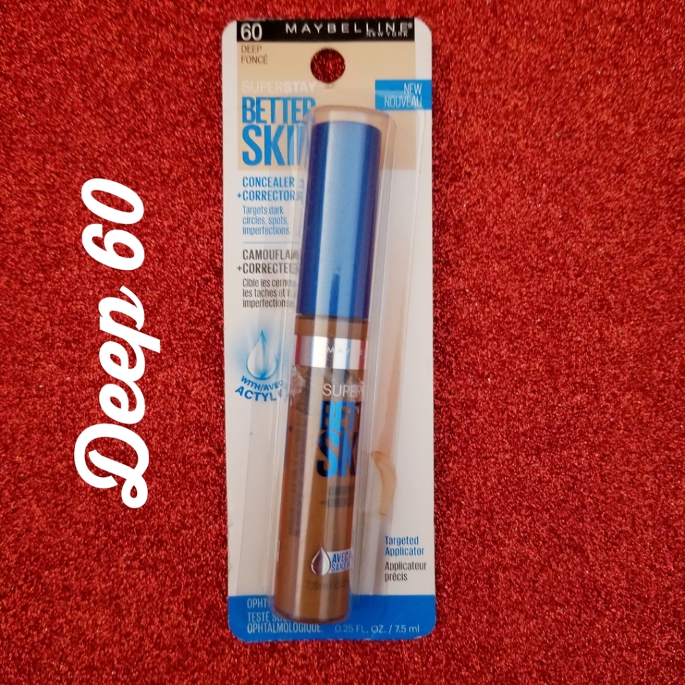 2 pack‎ Maybelline Superstay Concealer + Corrector Deep #60 Dark Circles Makeup